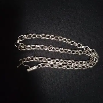 실버 체인 목걸이 약 50cm