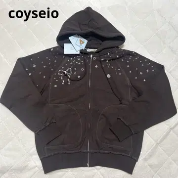 한국 coyseio 아우터 브라운 브라운 집업 후드티 후드