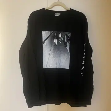 크리프하이프 롱T셔츠 블랙 XL 사이즈