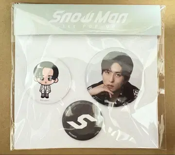 SnowMan 1st POP-UP 메구로 렌 캔뱃지 세트