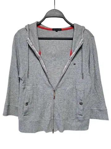 TommyHilfiger 후드 집업 후드티 그레이 타미힐피거