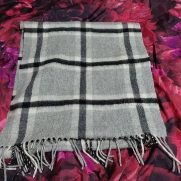 MICHAEL KORS 마이클코어스 캐시미어 100% 체크 무늬 머플러