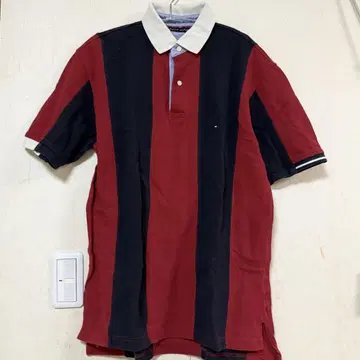 Tommy Hilfiger 피케 셔츠 스트라이프 구제 의류