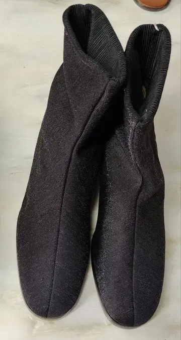 [ 미사용 ] 스트레치 부츠 블랙 22.5cm 힐 높이 약 5cm