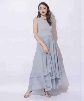 Rirandture 슬리브리스 티어드 도킹 원피스