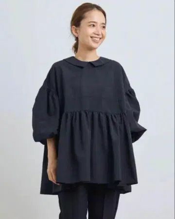 yori 요리 플랫 컬러 티어드 블라우스 당일 발송!