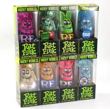 Rat Fink 피규어 8체 세트 (각 약 18cm, 박스 포함)