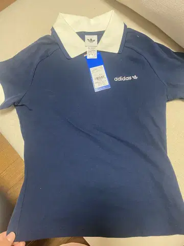 adidas 네이비 피케 셔츠