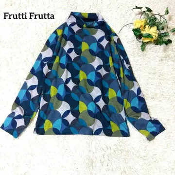 Frutti Frutta 풀루티 풀루타 기하학 패턴 터틀 상의