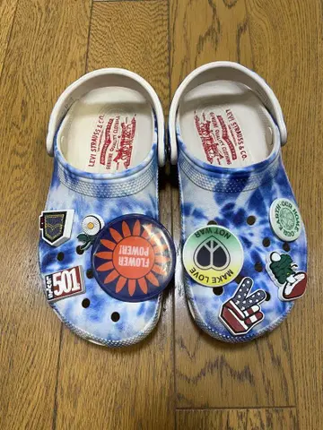 Levi's x Crocs 클래식 클로그 24cm 타이 다이 패턴