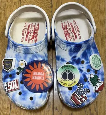 Levi's x Crocs 클래식 클로그 24cm 타이 다이 패턴