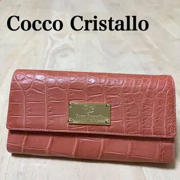 컨디션 최상 Cocco Cristallo 핑크 장지갑