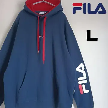 FILA 휠라 풀오버 후드티 긴팔 네이비 L 여성용