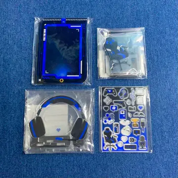 FUKUYA 게이밍 블랙 x 블루 4세트