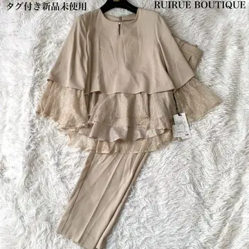 RUIRUE BOUTIQUE 페플럼 레이스 셋업 L 미사용 새상품