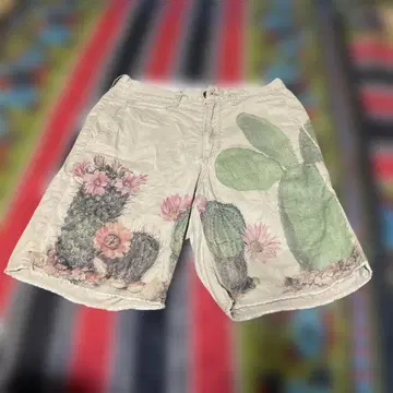 EO TO TO 선인장 패턴 숏 팬츠 S