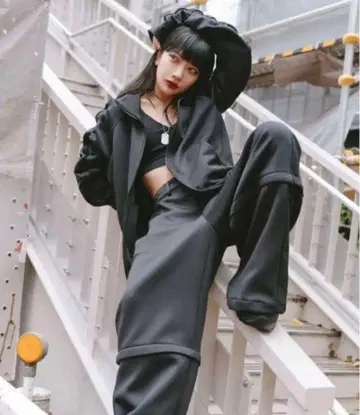 culttokyo 트랙 자켓 블랙