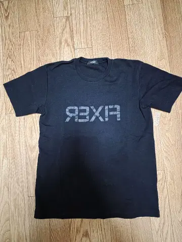 FIXER 리버스 프린트 T셔츠 올블랙 픽서 S
