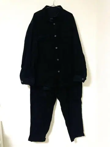 블랙 코듀로이 상하의 GU XXL