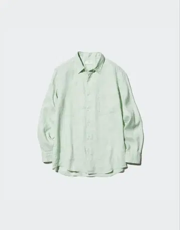 [ 새상품 ] UNIQLO 프리미엄 린넨 셔츠 라이트 그린 XL