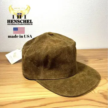 Henschel 데드스탁 USA 피그스킨 스웨이드 캡 택 포함