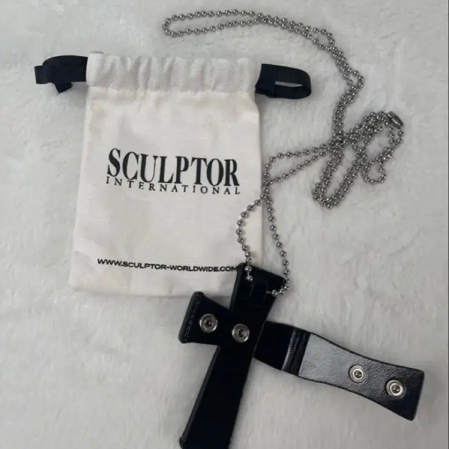 SCULPTOR | 스컬프터 Sculptor Cross Strap Wallet Black Japan