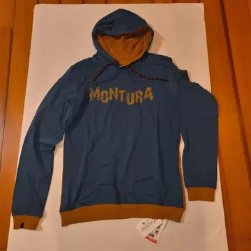 새상품 몬츄라 얇은 소재 코튼 후드티 M 사이즈 남성용