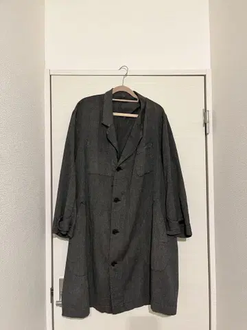 최종 가격 인하! 40s~50s 블랙 샴브레이 아틀리에 코트