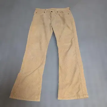 Lee 베이지 코듀로이 부츠컷 데님