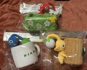피크민 봉제 인형 소품함 3세트