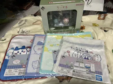 치이카와 (먼작귀) 피규어&타월 3점, 복조리