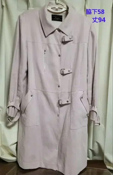 레리안 얇은 소재 봄/가을 코트 벚꽃색