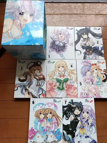 초차원게임 넵튠 블루레이 전 7권 세트 수납 BOX 포함