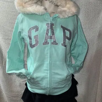 레어 GAP 퍼 후드티 헤이세이 Y2K 그런지 글리터 기믹