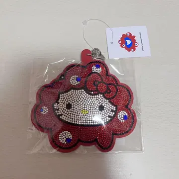 만박 산리오 미야쿠미야쿠 헬로키티 반짝반짝 가죽 키링