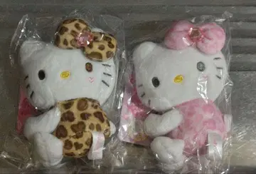 산리오 헬로키티 허그 마스코트 ( 레오파드 무늬 핑크 )