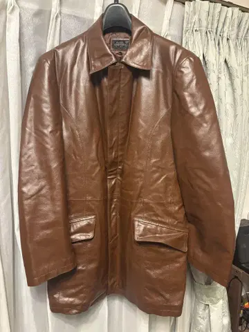 GARDIANO 브라운 가죽 자켓