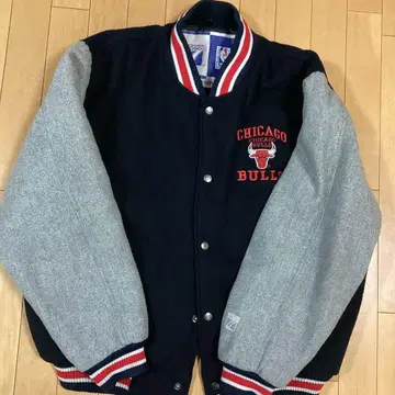 빈티지 울 바시티 자켓 NBA 시카고 불스 로고7 M 사이즈