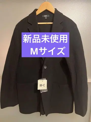 미사용 새상품 유니클로C 25AW 니트 자켓 블랙 M 사이즈