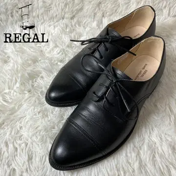 새상품급 REGAL 리갈 레이스업 스트레이트 팁 블랙 23cm