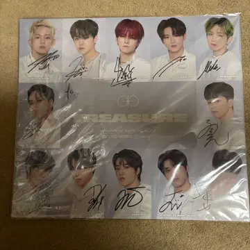 treasure 전원 사인 색지