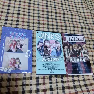 JINKS 입장 혜택권 징크스 혜택 카드 생일 스티커 씰 후쿠오카 아이돌
