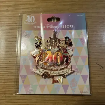 도쿄 디즈니 리조트 40주년 핀 배지