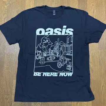 oasis T셔츠 BE HERE NOW XL 사이즈 오아시스
