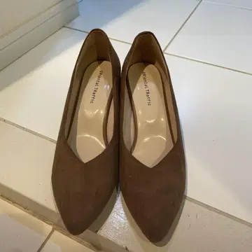 [ 25cm ] 브라운 스틸레토 펌프스
