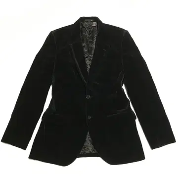 ZARA 자라 벨로아 테일러드 자켓 us:40(JP:XL 상당) 블랙