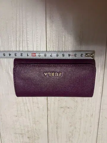 FURLA 퍼플 가죽 키케이스