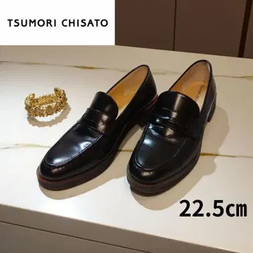 TSUMORI CHISATO 츠모리치사토 워크 블랙 로퍼 22.5cm