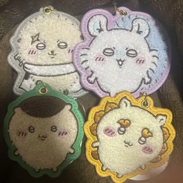 복슬복슬 사가 자수 키링 랏코 모몽가 밤만쥬 시사