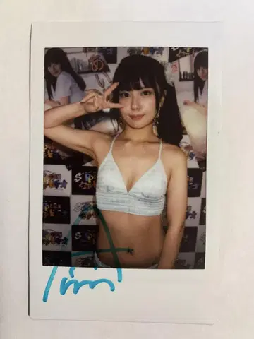 나기사 아이리 친필 사인 폴라로이드